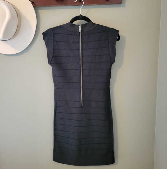 French Connection Shimmer Bandage Dress Size 8 - Picture 5 of 12